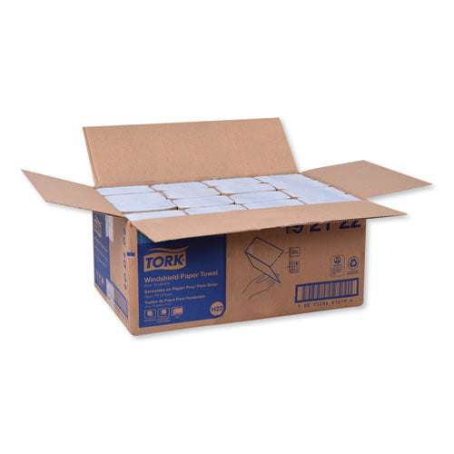 Toalla para parabrisas, 2 capas, 9,13 x 10,25, azul, 140/paquete, 16 paquetes/caja