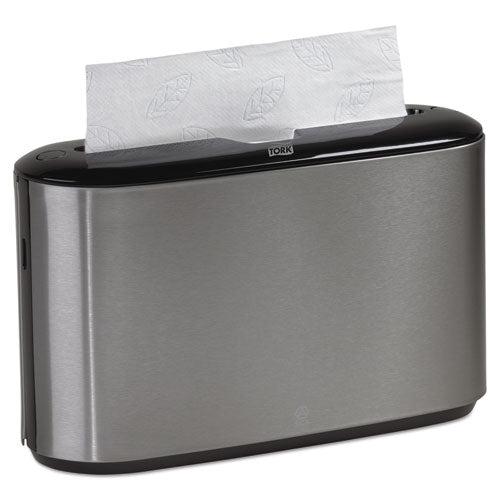 Dispensador de toallas para encimera Xpress, 12,68 x 4,56 x 7,92, acero inoxidable/negro