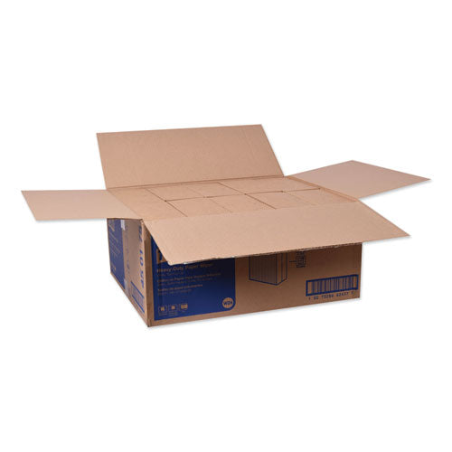 Limpiaparabrisas de papel resistente, 1 capa, 9,25 x 16,25, sin perfume, blanco, 90 toallitas/caja, 10 cajas/cartón