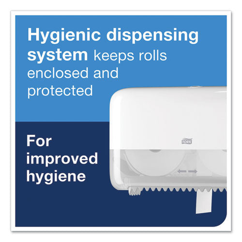 Papel higiénico avanzado de alta capacidad, apto para sépticas, 2 capas, sin núcleo, blanco, 1000 hojas/rollo, 36 rollos/cartón