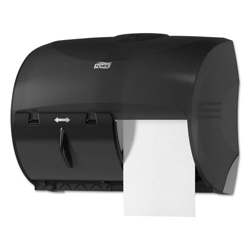 Dispensador de rollos de papel higiénico Twin para Opticore, 11,06 x 7,18 x 8,81, negro