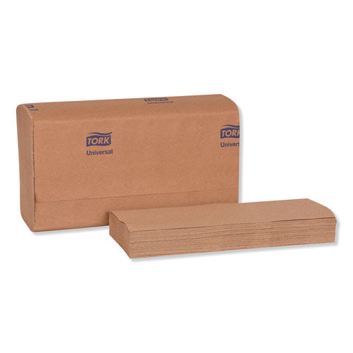 Toalla de mano universal multiplegada, 1 capa, 9,13 x 9,5, natural, 250/paquete, 16 paquetes/cartón