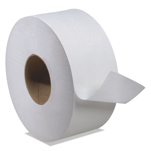 Papel higiénico Jumbo universal, seguro séptico, 2 capas, blanco, 3.48" x 1,000 pies, 12/caja