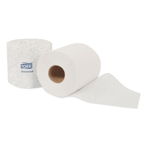 Papel higiénico universal, seguro séptico, 2 capas, blanco, 500 hojas/rollo, 48 rollos/cartón