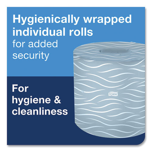Papel higiénico universal, seguro séptico, 2 capas, blanco, 500 hojas/rollo, 96 rollos/cartón