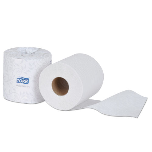 Papel higiénico avanzado, apto para sépticas, 2 capas, blanco, 500 hojas/rollo, 48 rollos/cartón