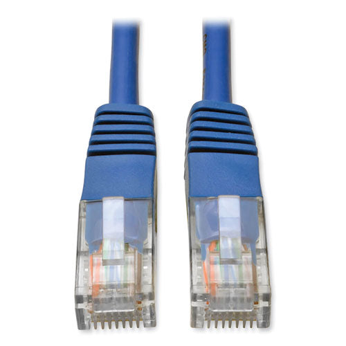 Cable de conexión moldeado Cat5e de 350 MHz, 7 pies, azul