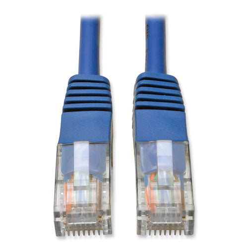 Cable de conexión moldeado Cat5e de 350 MHz, 14 pies, azul
