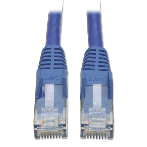 Cable de conexión moldeado sin enganches Gigabit Cat6, 14 pies, azul