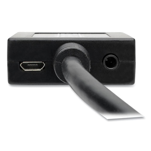 HDMI a VGA con cable convertidor de audio, 6", negro
