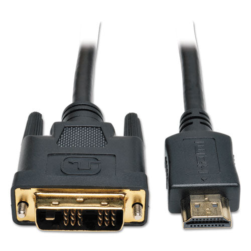 Cable HDMI a Dvi-d, cable adaptador de monitor digital (m/m), 6 pies, negro
