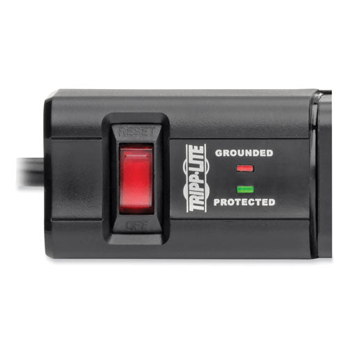 ¡Protegerlo! Protector contra sobretensiones, 6 salidas de CA/2 puertos USB, cable de 8 pies, 1080 J, negro