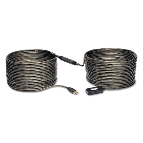 Cable de extensión activo USB 2.0, A a A (m/f), 16 pies, negro