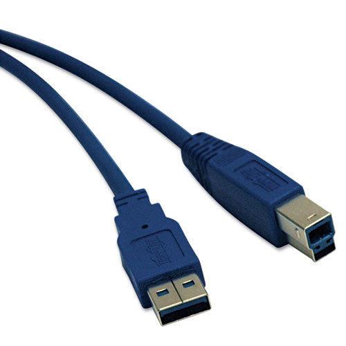 Usb 3.0 Superspeed Device Cable, 3 Ft, Blue