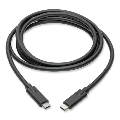 Cable USB 3.1 Gen 1 (5 Gbps), USB tipo c (usb-c) a USB tipo c (m/m), 5 A, 6 pies, negro