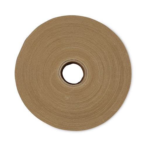 Gummed Kraft Sealing Tape, 3" Core, 3" X 600 Ft, Brown, 10/carton