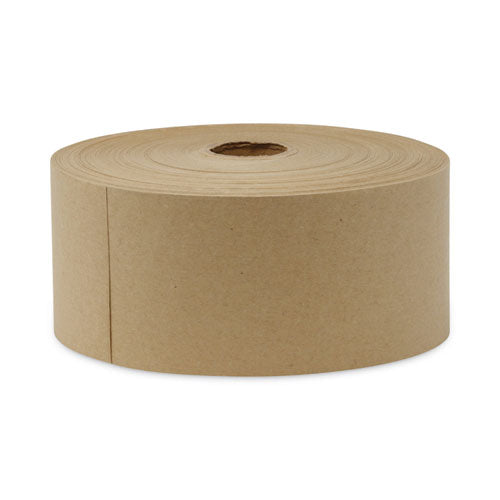 Gummed Kraft Sealing Tape, 3" Core, 3" X 600 Ft, Brown, 10/carton