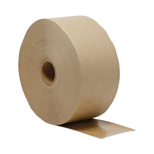 Glass-fiber Reinforced Gummed Kraft Sealing Tape, 3" Core, 3" X 450 Ft, Brown, 10/carton