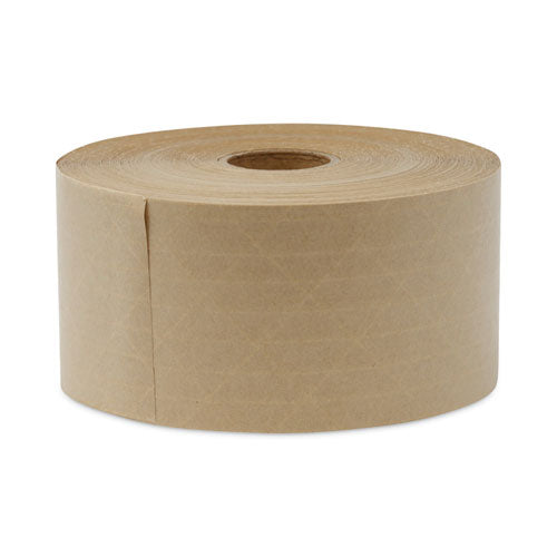 Glass-fiber Reinforced Gummed Kraft Sealing Tape, 3" Core, 3" X 375 Ft, Brown, 8/carton