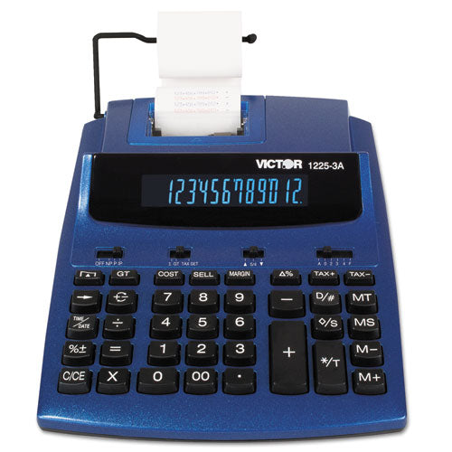 1225-3a Calculadora de impresión a dos colores antimicrobiana, impresión azul/roja, 3 líneas/seg.