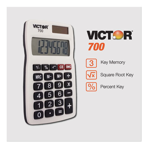 Calculadora de bolsillo 700, Lcd de 8 dígitos