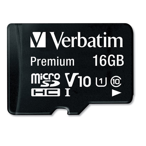 Tarjeta de memoria Premium Microsdhc de 16 gb con adaptador, Uhs-i V10 U1 Clase 10, velocidad de lectura de hasta 80 mb/s