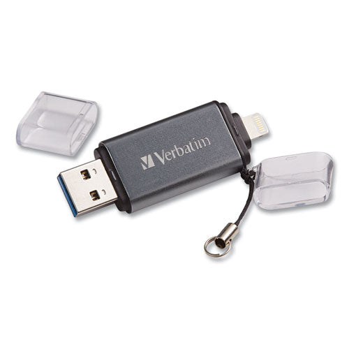 Memoria USB 3.0 doble Store 'n' Go para dispositivos Apple Lightning, 64 Gb, grafito