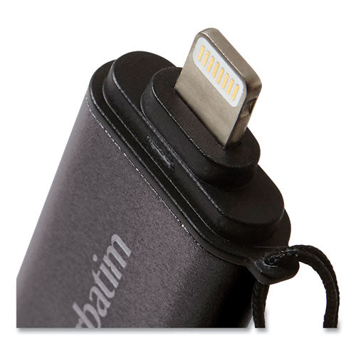 Memoria USB 3.0 doble Store 'n' Go para dispositivos Apple Lightning, 64 Gb, grafito