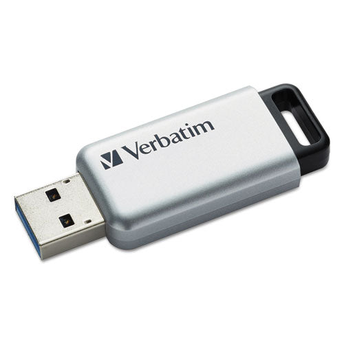 Unidad flash USB Store 'n' Go Secure Pro con cifrado Aes 256, 128 Gb, plata
