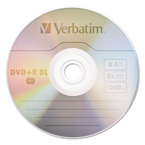 Disco grabable de doble capa Dvd+r, 8,5 Gb, 8x, eje, plateado, 30/paquete