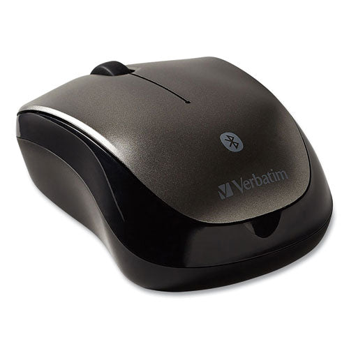 Tableta inalámbrica Bluetooth Multi-trac Blue Led Mouse, frecuencia de 2,4 Ghz/alcance inalámbrico de 30 pies, uso con la mano izquierda/derecha, grafito
