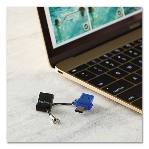 Memoria USB 3.0 doble Store 'n' Go para dispositivos USB-C, 32 Gb, azul