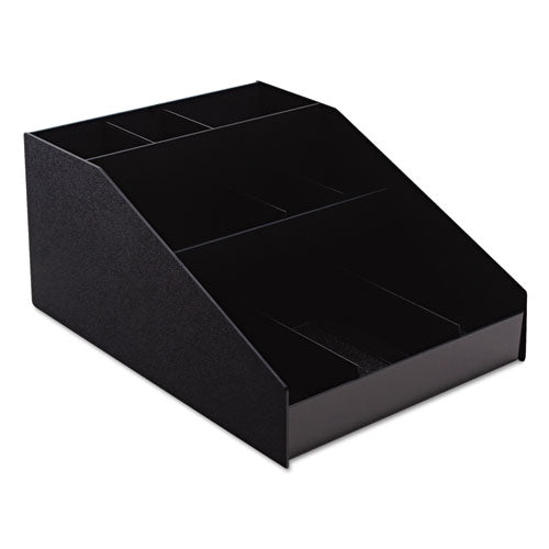 Organizador Horizontal de Condimentos, 9 Compartimentos, 12 X 16 X 7.5, Negro