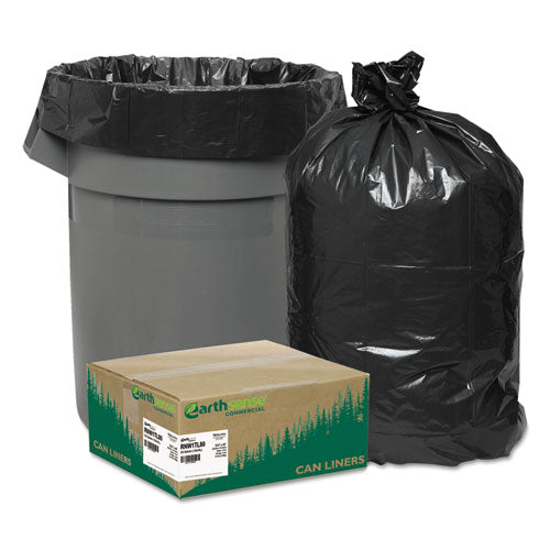 Bolsas para basura y jardín, grandes, de baja densidad, Linear, 33 gal, 0.9 mil, 32.5" x 40", negras, 80/caja