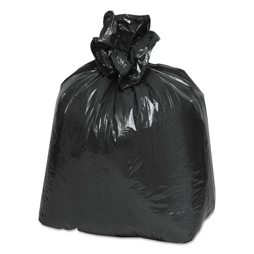 Revestimientos para latas reciclados de baja densidad lineal, 16 gal, 0,85 mil, 24" x 33", negro, 25 bolsas/rollo, 20 rollos/cartón