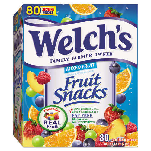 Fruit Snacks, Mixed Fruit, 5 Oz Pouch, 12/carton