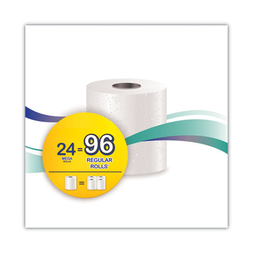 Papel higiénico premium, apto para sépticas, 2 capas, blanco, 284 hojas/rollo, 24 rollos/cartón