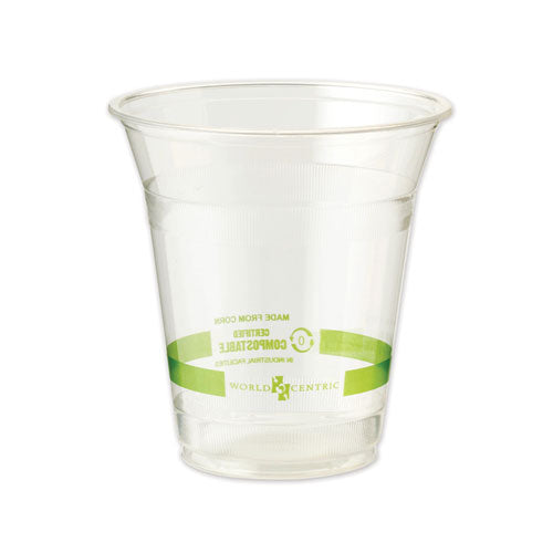 Vasos transparentes para bebidas frías Pla, 9 oz, transparentes, 1,000/cartón