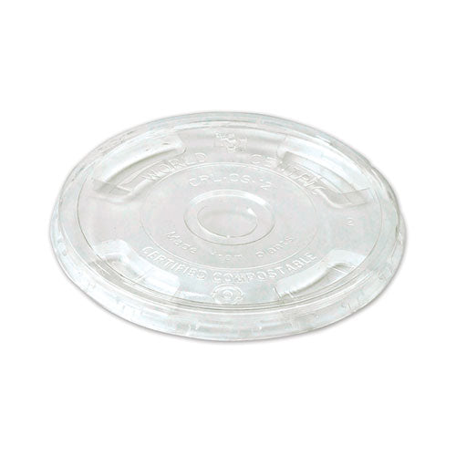 Tapas transparentes para vasos fríos Pla, tapa plana, se adapta a vasos de 9 oz a 24 oz, 1,000/cartón