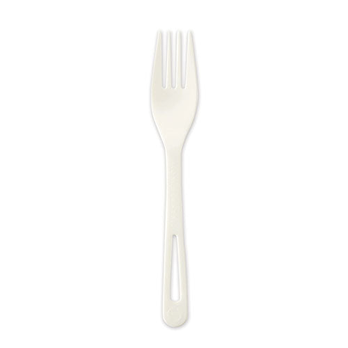 Tpla Compostable Cutlery, Fork, 6.3", White, 750/carton