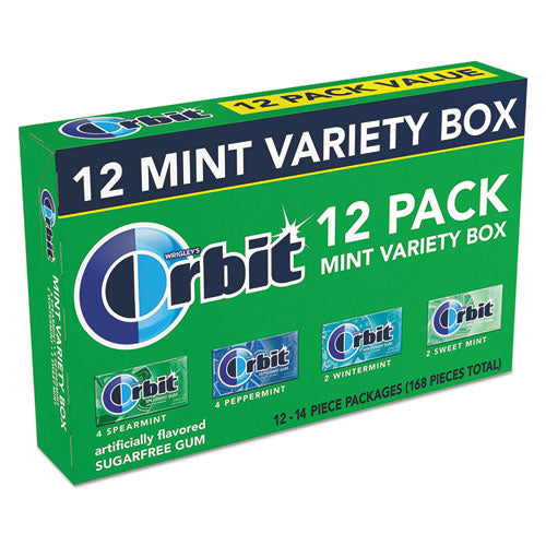 Sugar-free Chewing Gum, Bubblemint, 12/box